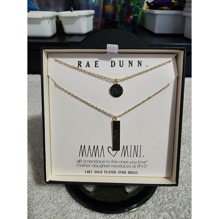 Rae Dunn Mother Daughter Necklace Set Of 2 (New)